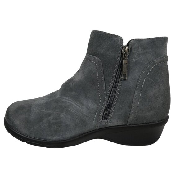 Propet Waverly Gray Suede Ankle Booties Size 10W(D) #1450 - Picture 2 of 9